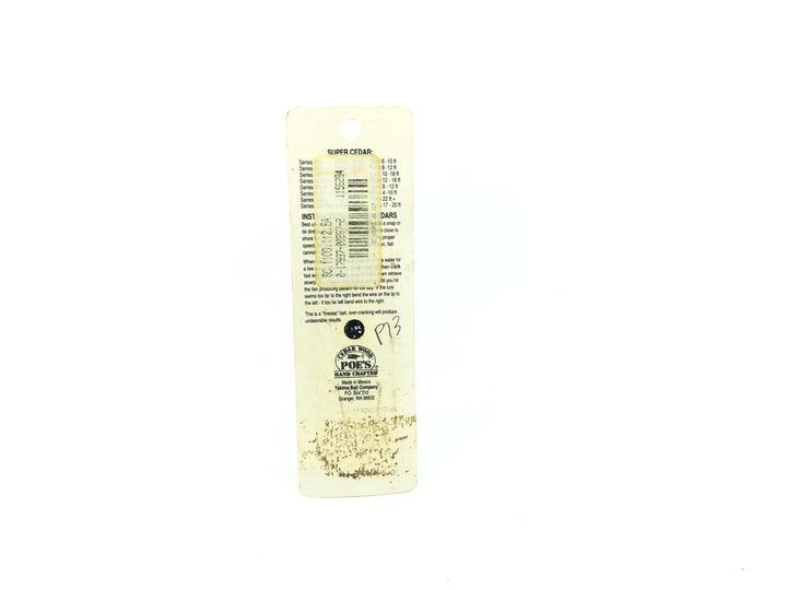 Poe's Super Cedar Series 1100 Black/Silver Flitter Color on Card