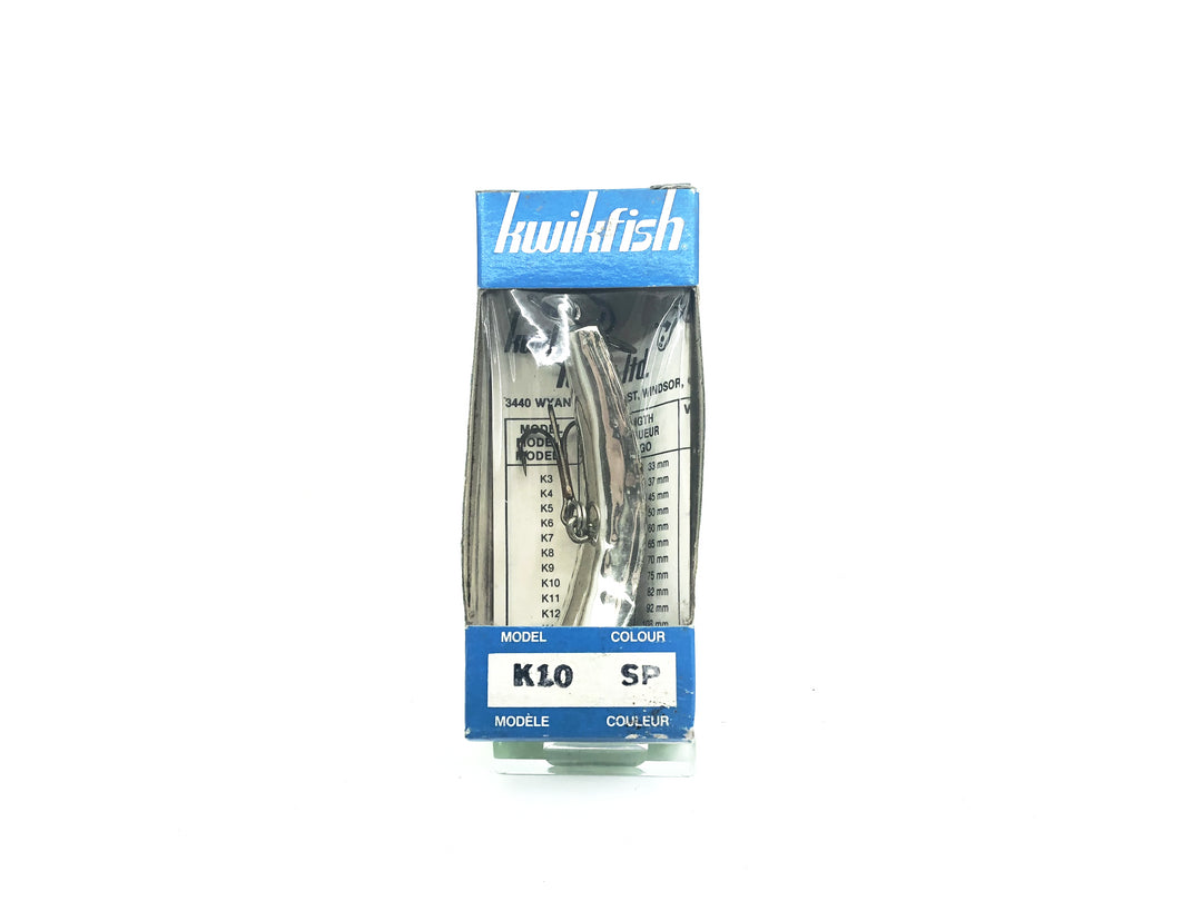 Pre Luhr-Jensen Kwikfish K10 SP Silver Plate Color New in Box Old Stock