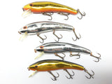 Lot of Four Cotton Cordell Ripplin Redfin Lures for Sale