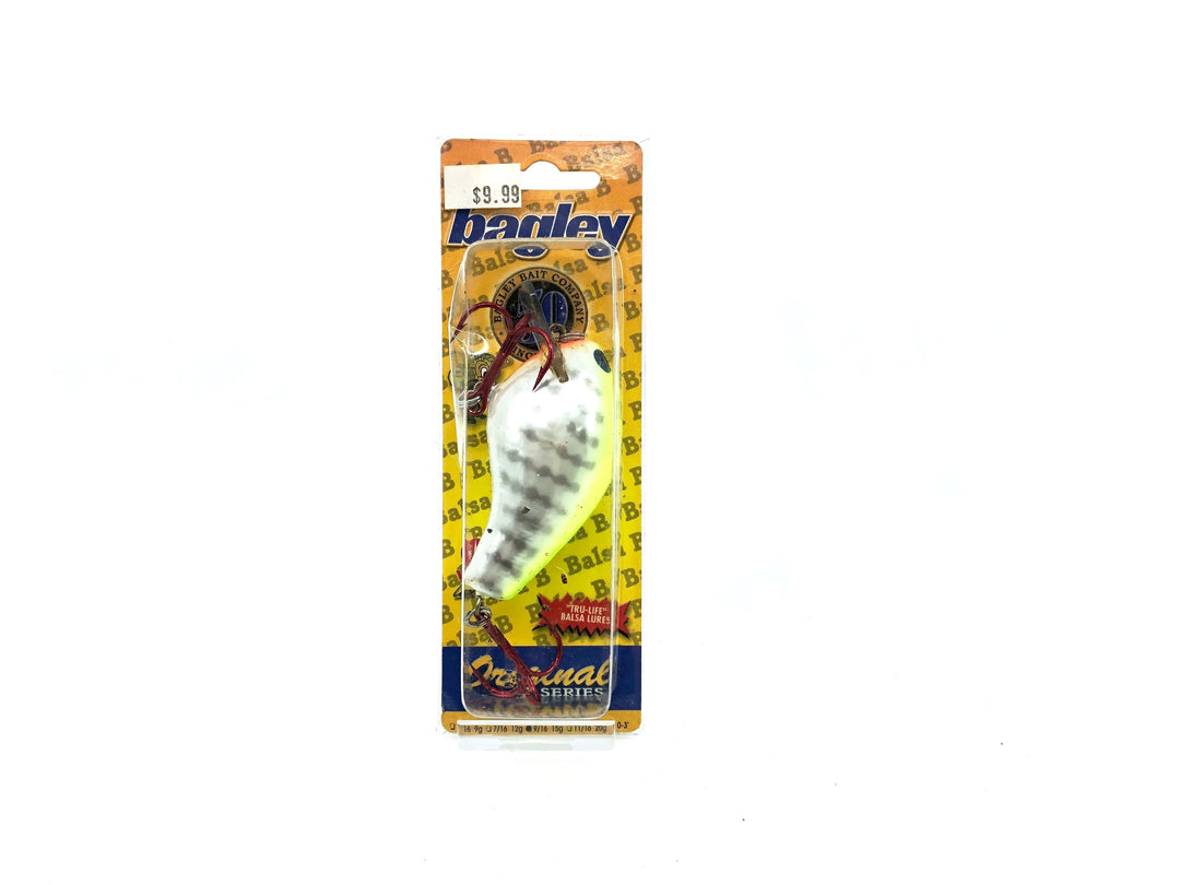 Bagley Balsa B2 BB2-TOM  Chartreuse Crawfish White Color, New on Card