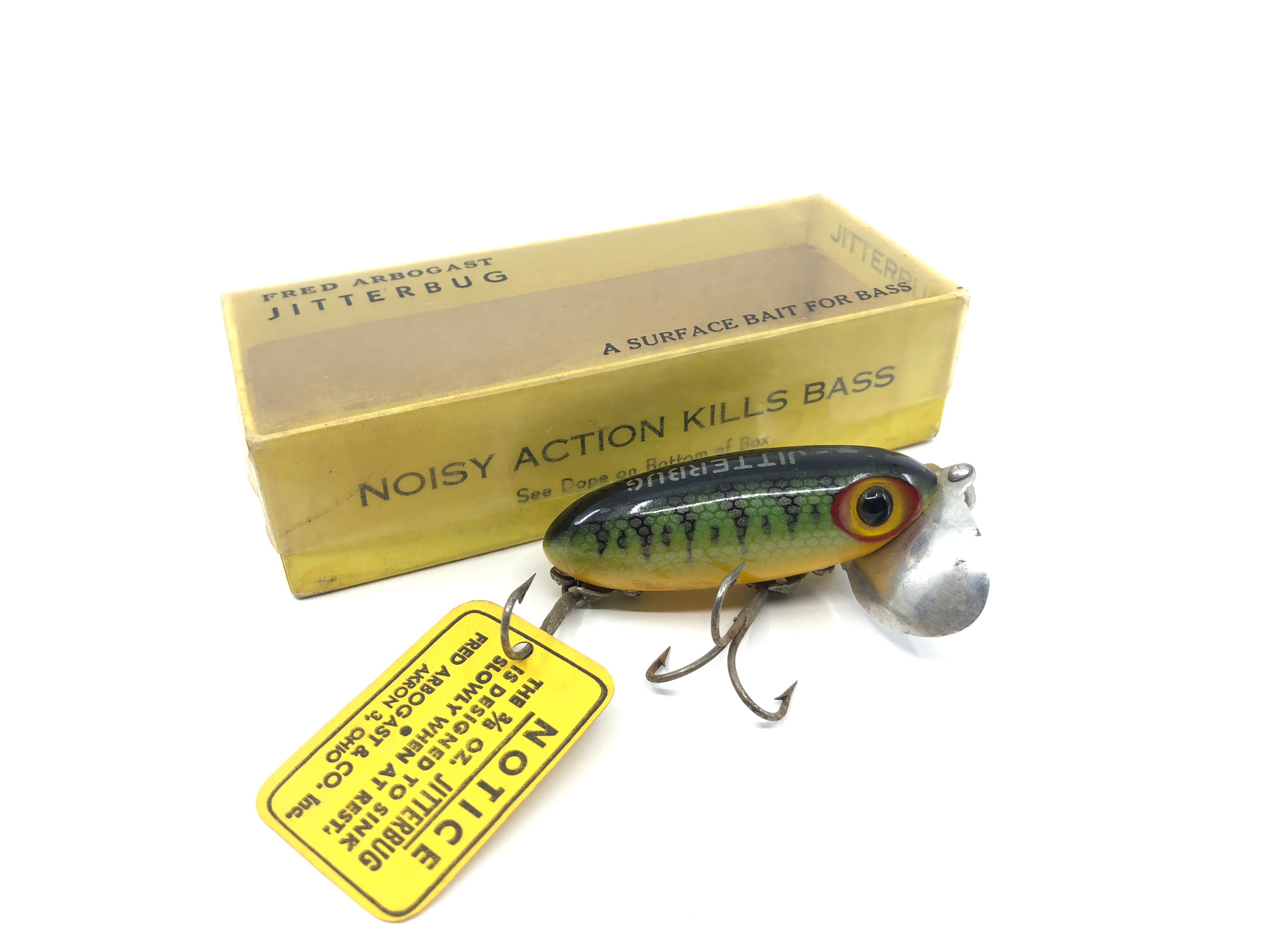 Arbogast Jitterbug Perch Color with Box – My Bait Shop, LLC