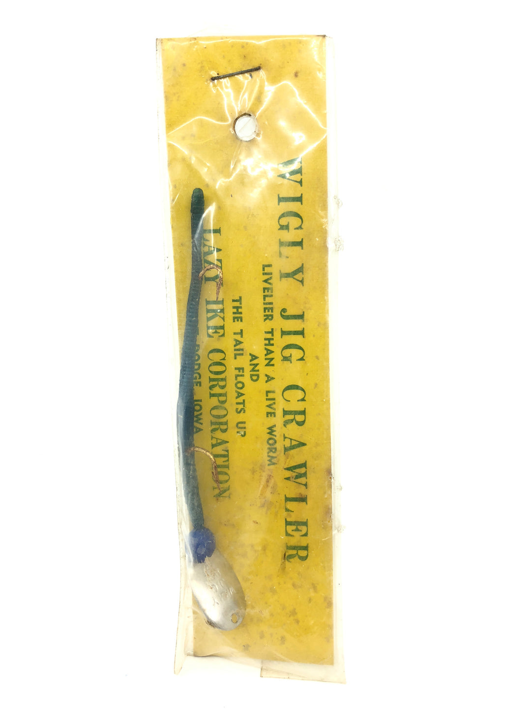 Lazy Ike Wigly Jig Crawler Blue Color New on Card Old Stock TOUGH