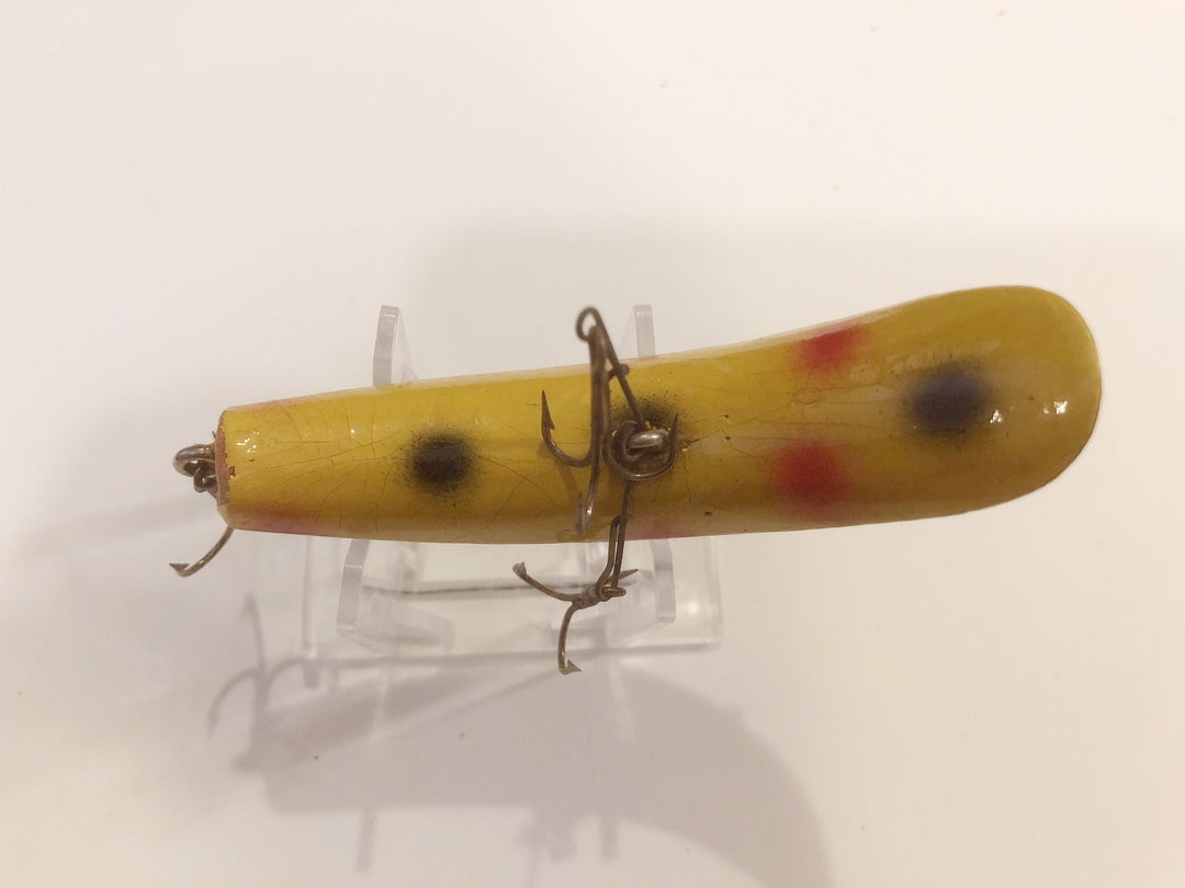 Helin Flatfish S3 Wooden Lure Yellow with Spots