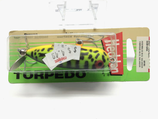 Heddon Baby Torpedo  X0361GRA New on Card Fluorescent Green Crawdad