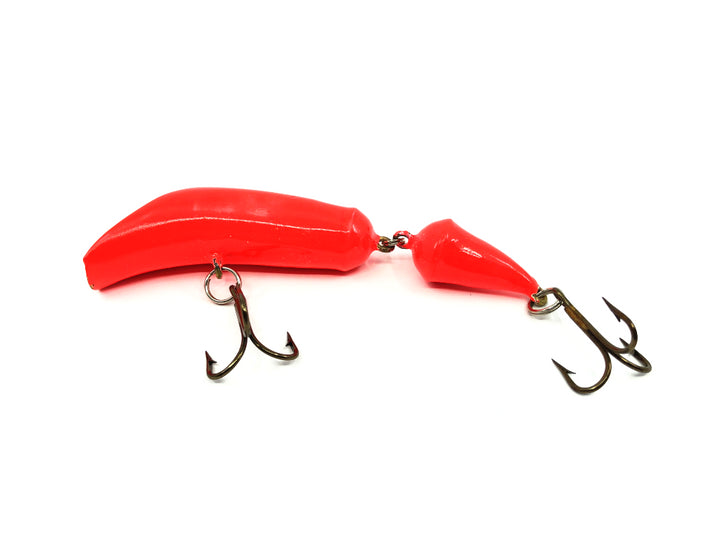 Canadian Wiggler MJ Jointed Model Lure Fluorescent Orange Color