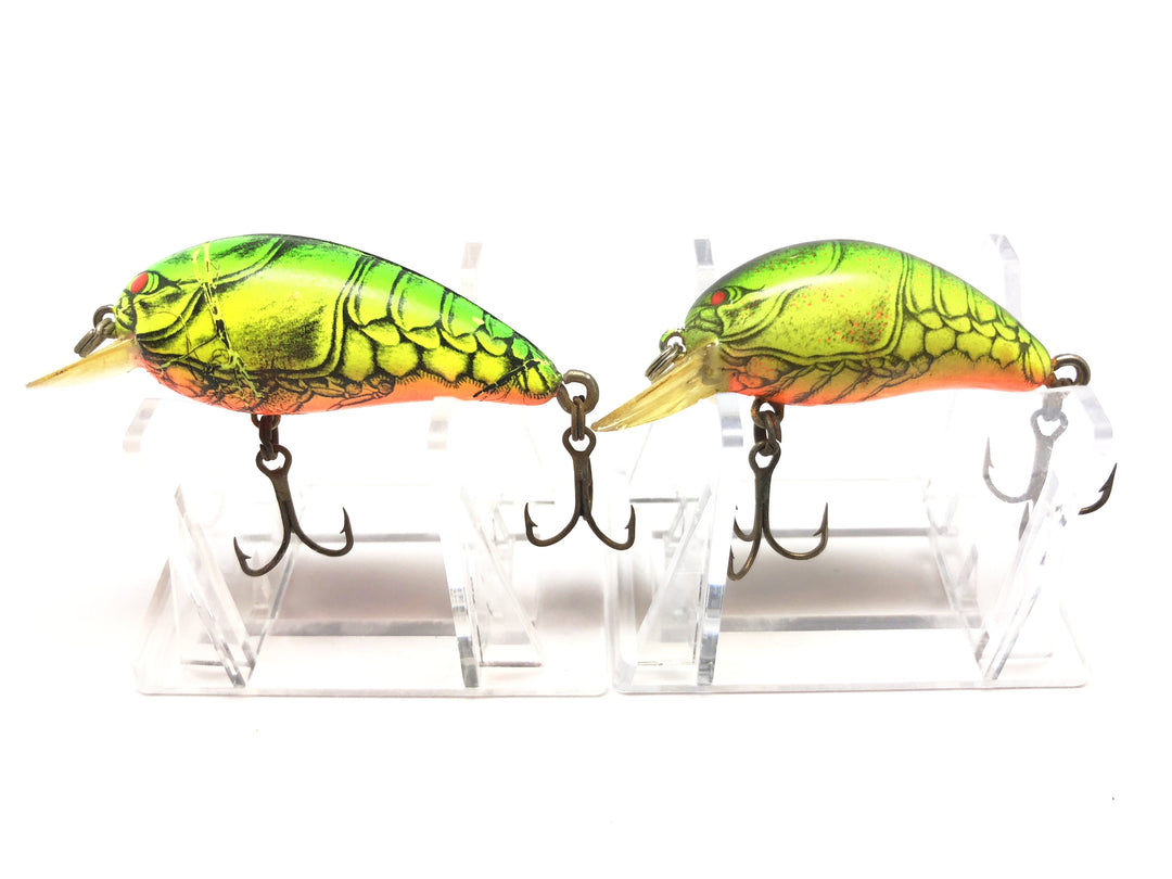 Two Bomber Model A Neon Crawfish Color Lures