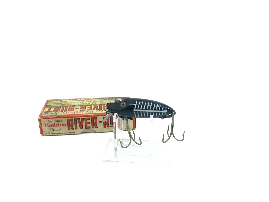 Heddon River Runt Spook Sinker 9110-XBW Black Shore Minnow Color
