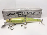 Jointed Chautauqua 8" Minnow Musky Lure Special Order Color "Radioactive"
