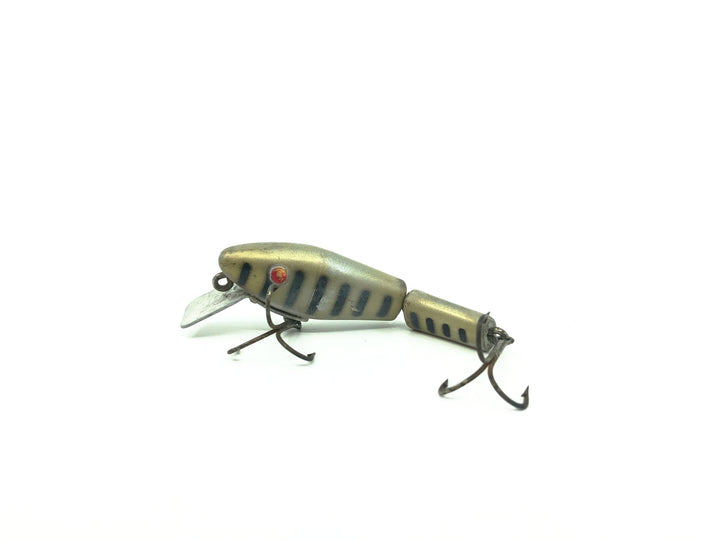 L & S Minnow Bass-Master Model 15, Silver/Black Ribs Color, Opaque Eyes