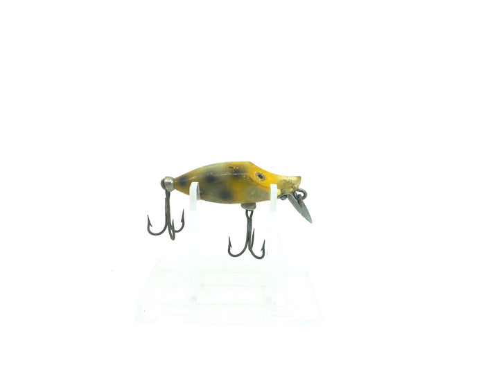 Heddon Tiny River Runt 350 FF GFYBS Fish Flash Goldfish, Yellow with Black Spots Color