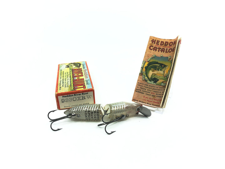 Heddon Jointed River Runt 9330 XRW White Shore Minnow Color with Box