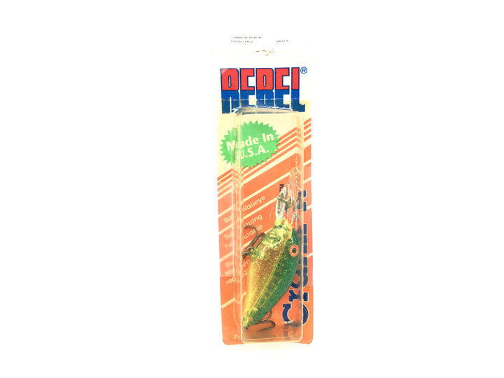 Rebel Crank-R Transparent Green Color New on Card Old Stock