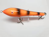 Orange and Black Tapered Musky Lure