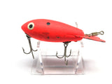 Vintage Wooden Bomber 400 in Fluorescent Orange Color FO Fishing Lure