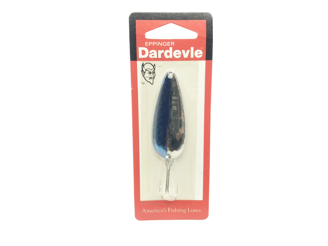 Eppinger Dardevle Imp 2/5 oz Color 65 Hammered Nickel Blue New on Card