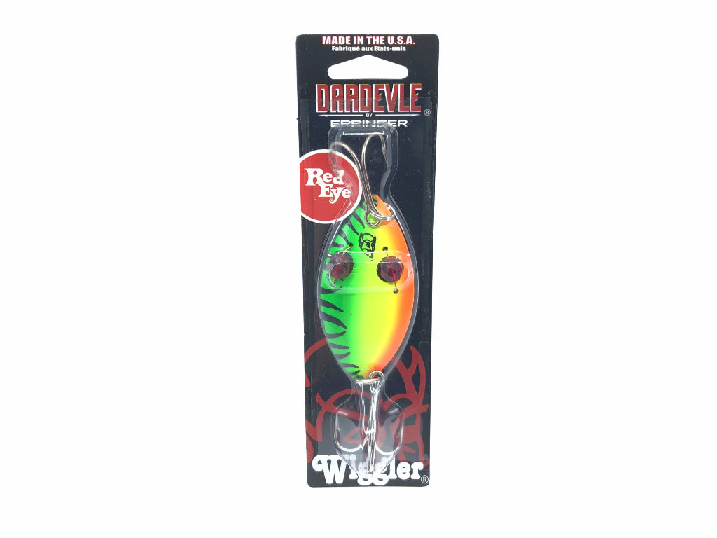 Eppinger Red Eye Wiggler 1 oz. Color 58 Fire Tiger New on Card