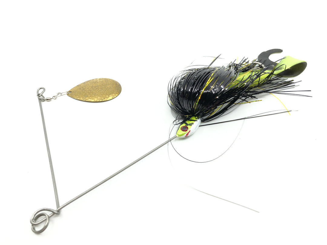 Black and Chartreuse Musky Spinner