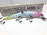 Jointed Chautauqua 8" Minnow Musky Lure Special Order Color "Easter Egg"