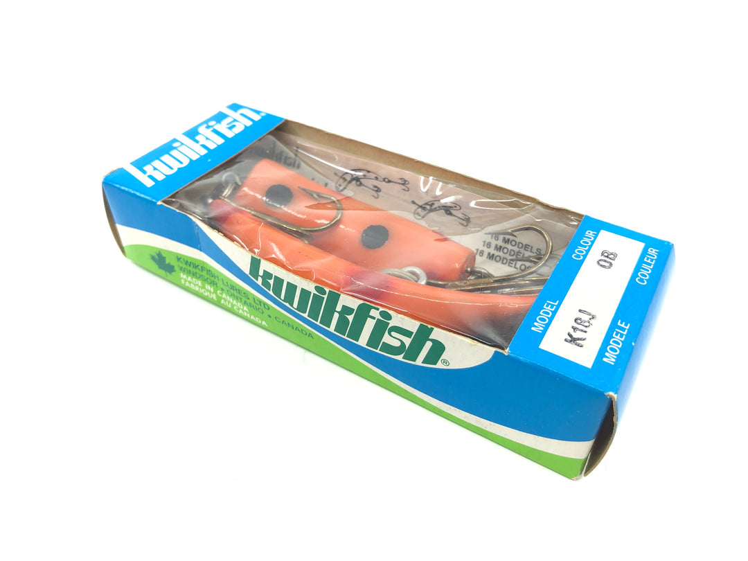 Pre Luhr-Jensen Kwikfish K18J Jointed OB Orange with Black and Red Spots Color New in Box Old Stock