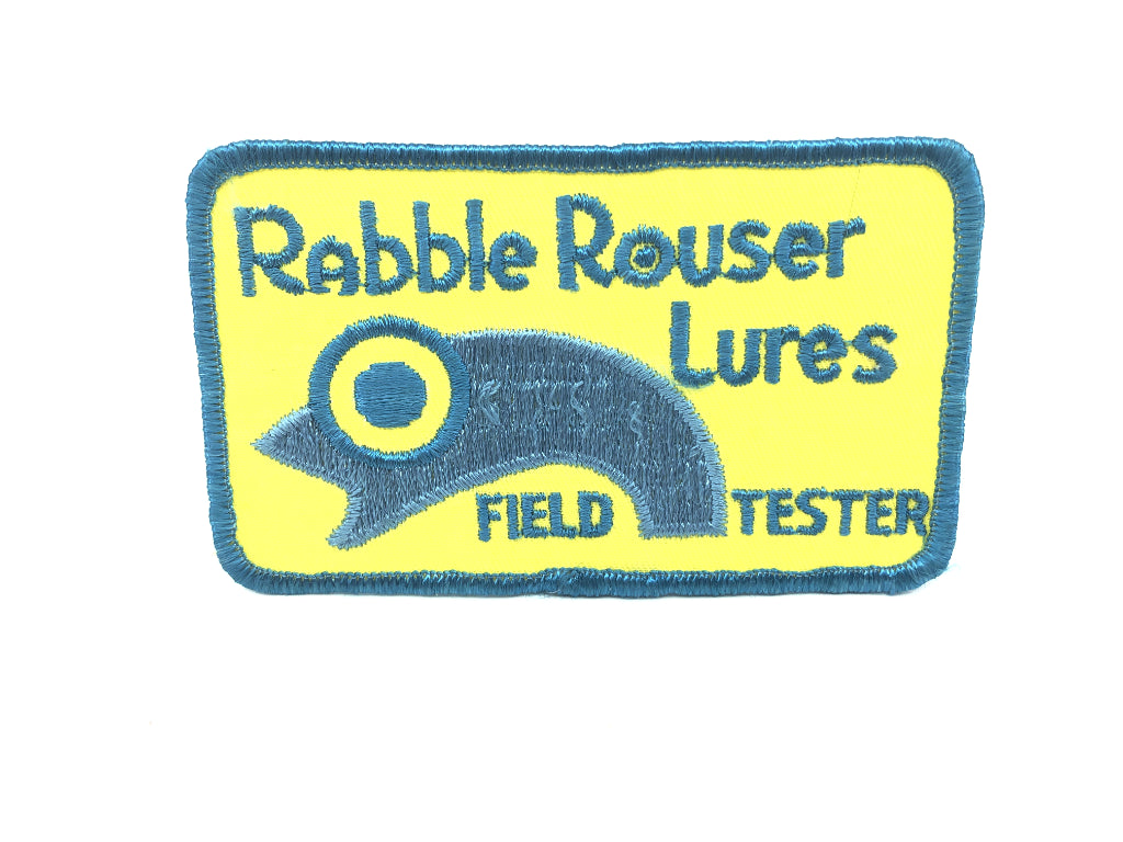 Rabble Rouser Lures Field Tester Vintage Fishing Patch
