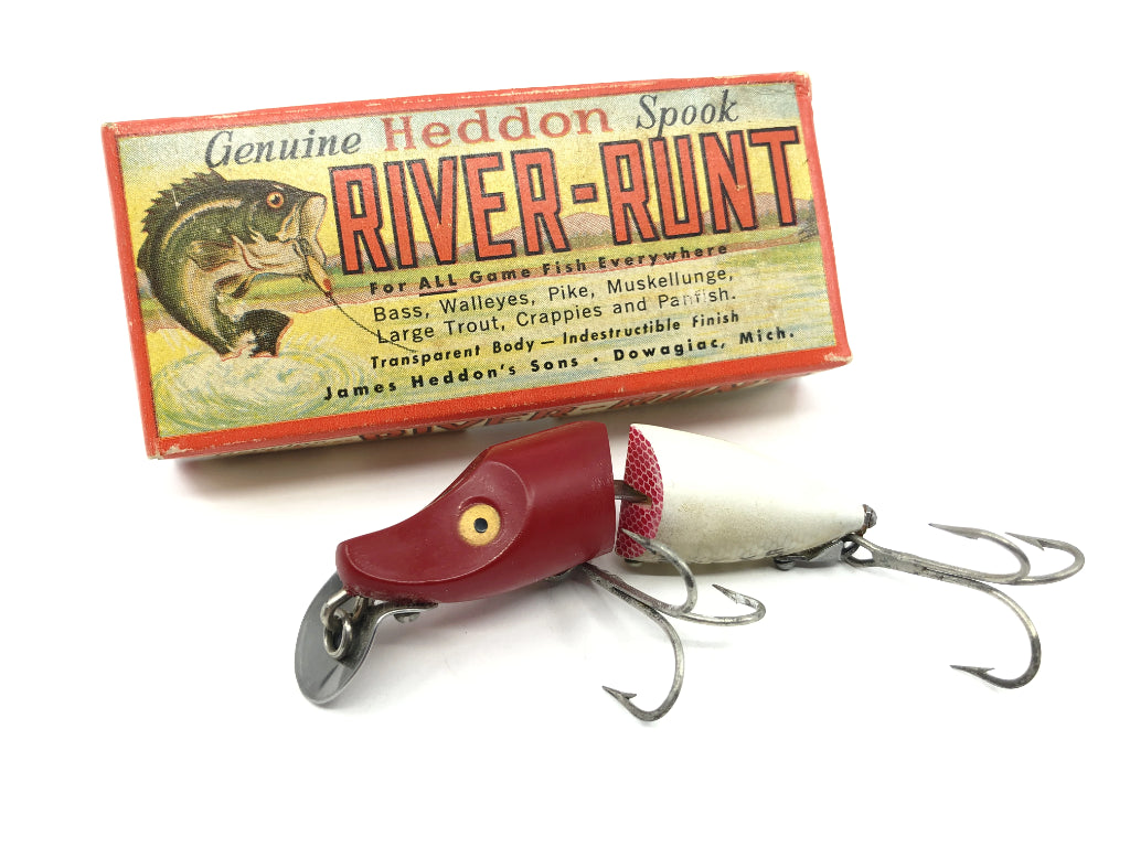 Heddon Jointed Sinking River Runt 9330 RH Red Head Color with Box