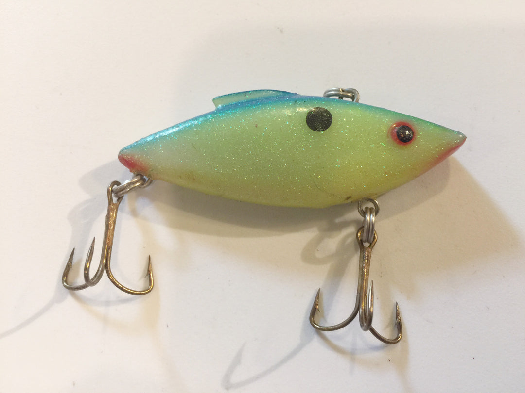Rat-L-Trap or Spot type lure Yellow Glitter