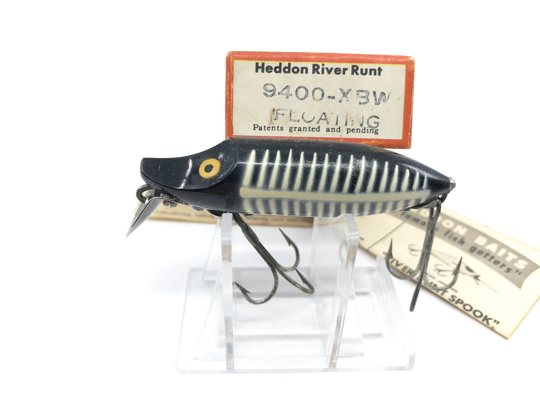 Heddon River Runt Spook Floater Black Shore with Box and Paperwork