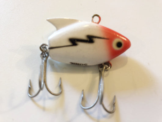 Heddon Sonic White and Red with Lightning Bolt Color
