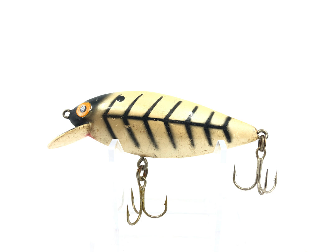 Bomber Speed Shad 4S White Black Ribs Color