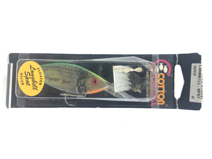 Cotton Cordell Longbill spot and Green Sparkles Color