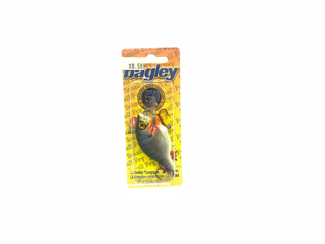 Bagley Small Fry 3F1-BR4 Bluegill with White Belly Color, New on Card
