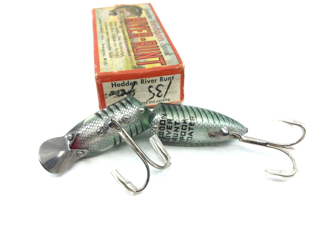 Heddon Jointed Floating River Runt 9430 XRG Green Shore Minnow Color with Box