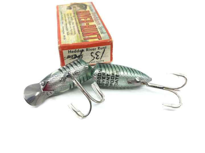Heddon Jointed Floating River Runt 9430 XRG Green Shore Minnow Color with Box