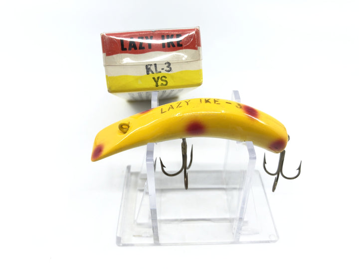 Lazy Ike KL-3 YS Yellow Spotted New in Box Vintage Lure