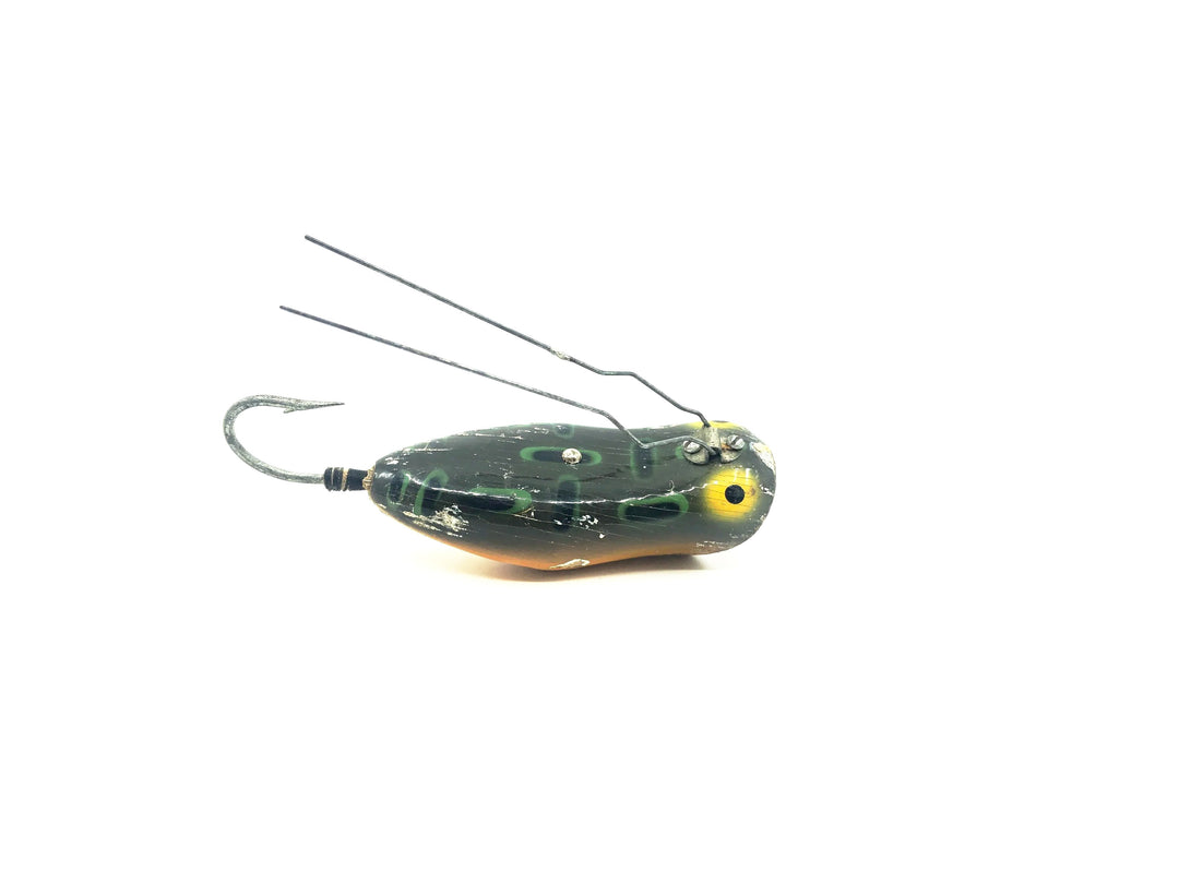 Heddon Wooden Weedless Widow BF Bullfrog Color