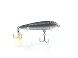 Silver Sparkles with Black Back and Ribs Crank Bait