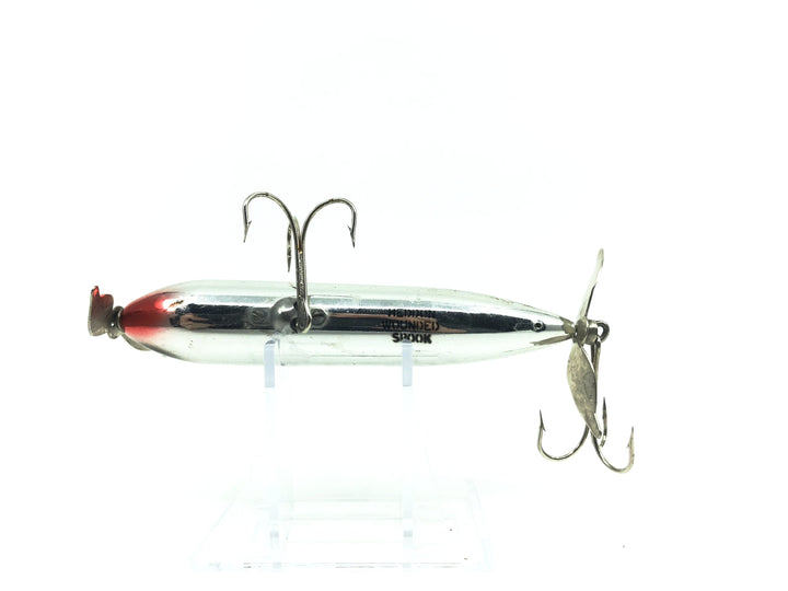 Heddon Wounded Spook NBW / NBL Nickel Plated Black Back Color