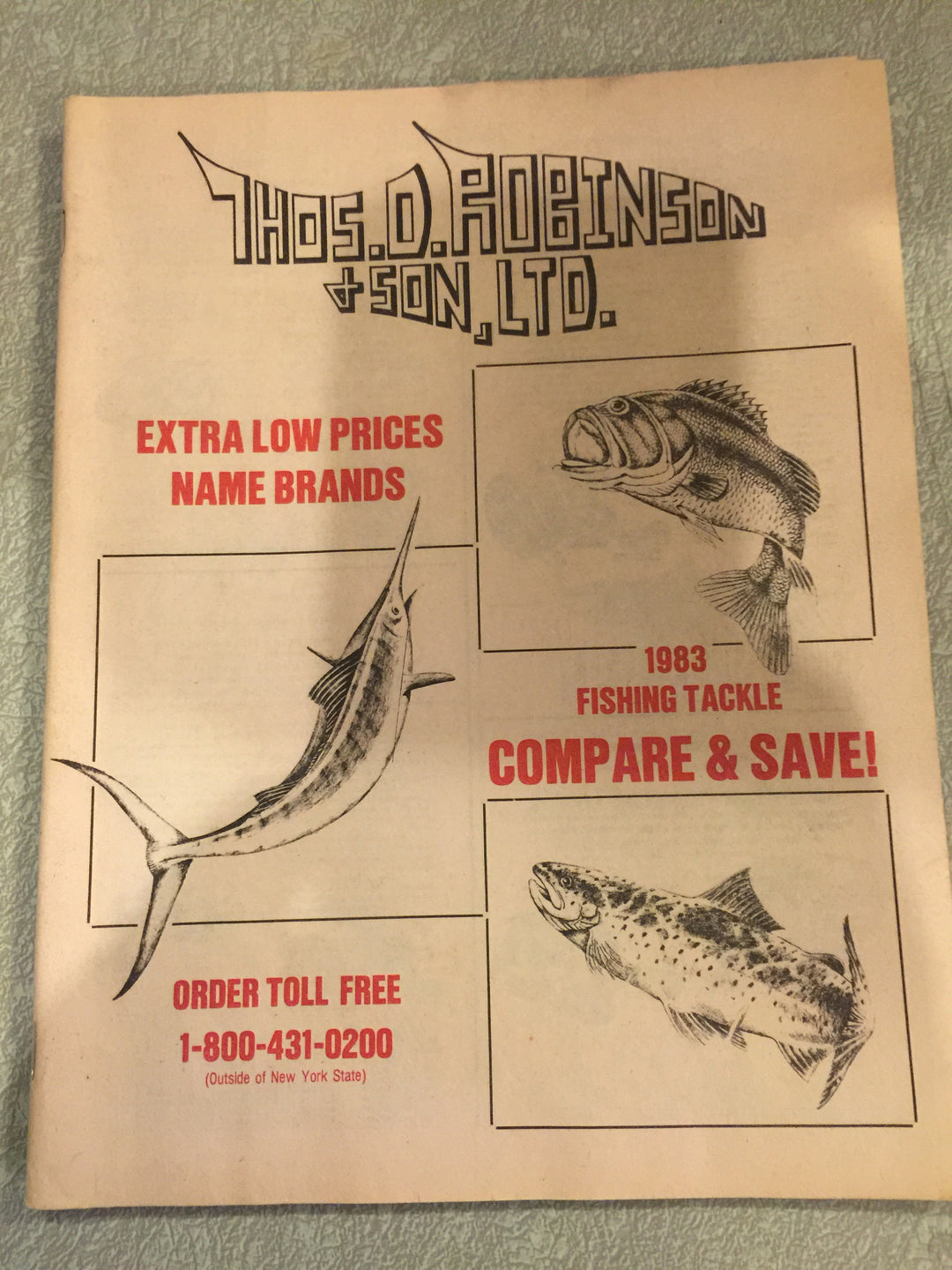 Thos. D. Robinson & Son LTD 1983 Fishing Tackle Catalog