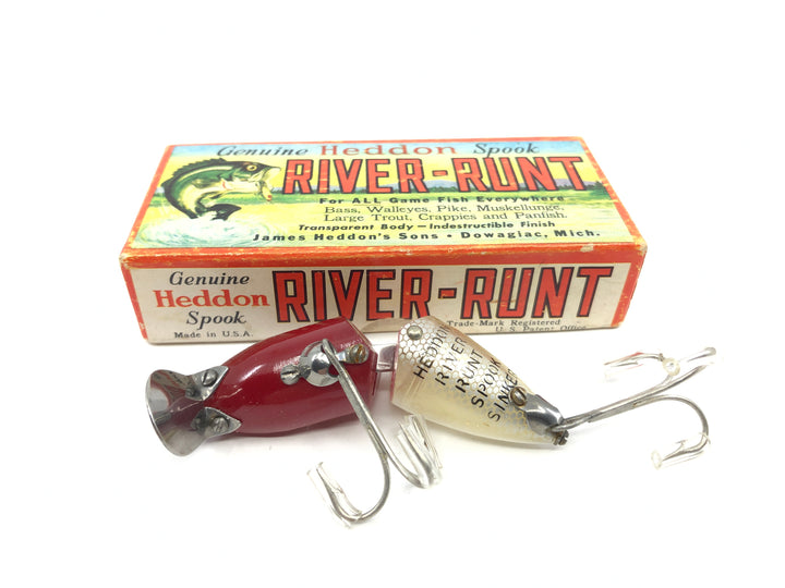 Heddon Jointed Sinking River Runt 9330 RH Red Head Color with Box and Catalog