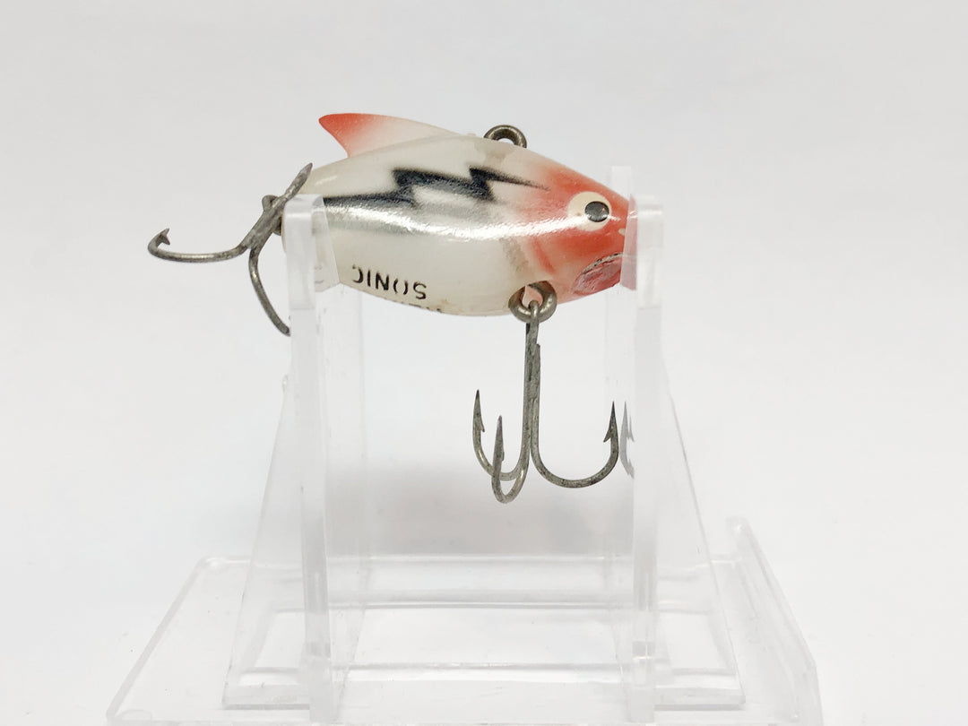 Heddon Sonic Clear with Red Head and Black Bolt