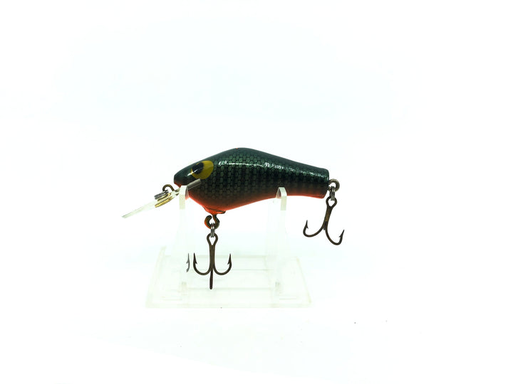 Poe's Super Cedar Medium Diving Series, Green Scale/Black Back/Orange Belly Color