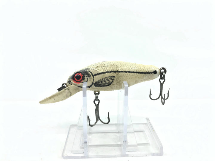 Bomber Smilin Minno 36AX01 Pearl White Minnow Screwtail
