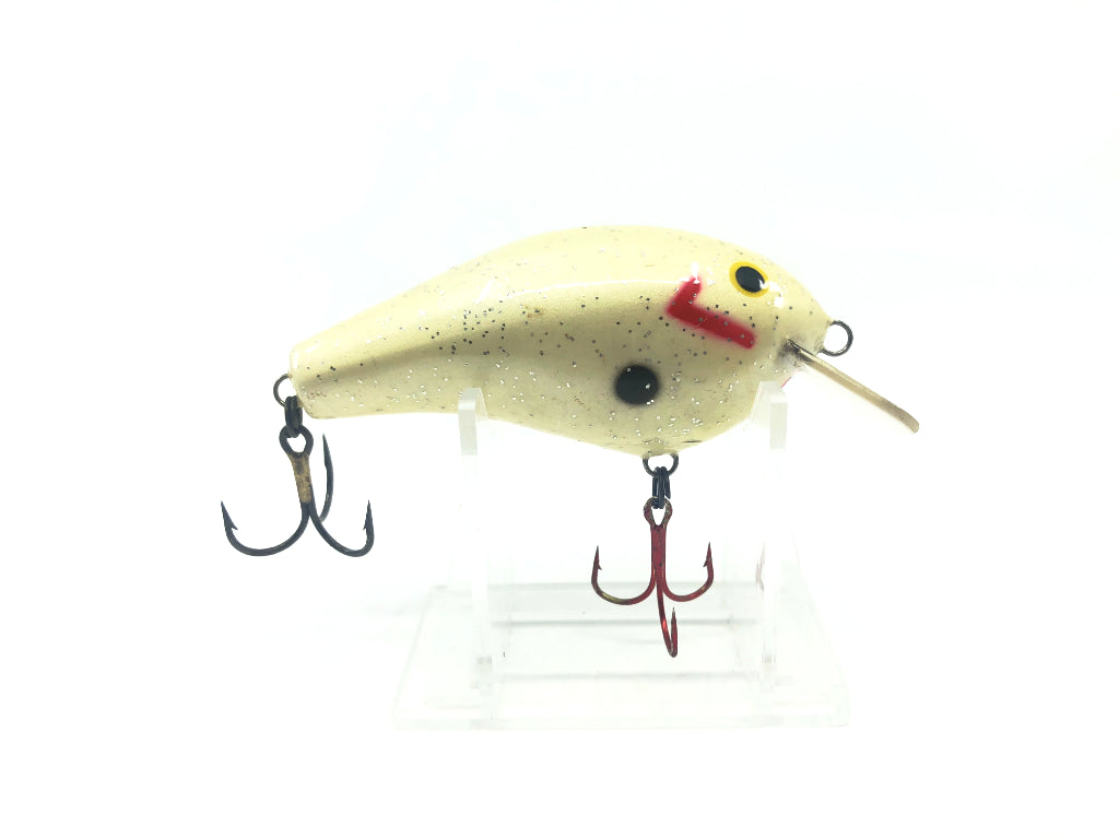 White Crank bait Lightly Sparkled