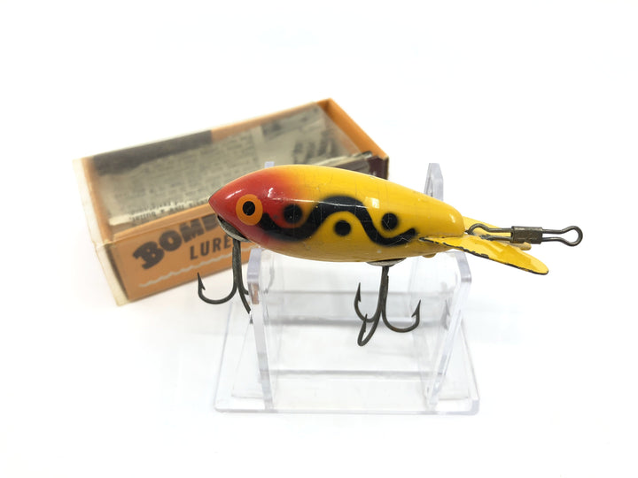 Vintage Wooden Bomber 357 Yellow Black Shadow Stripe Color with Box