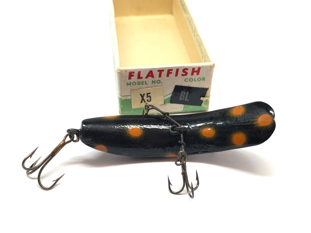 Helin Flatfish X5 BL (Black Orange Spots) with Box