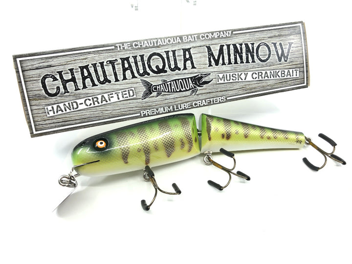 Jointed Chautauqua 8" Minnow Musky Lure Color Yellow Perch