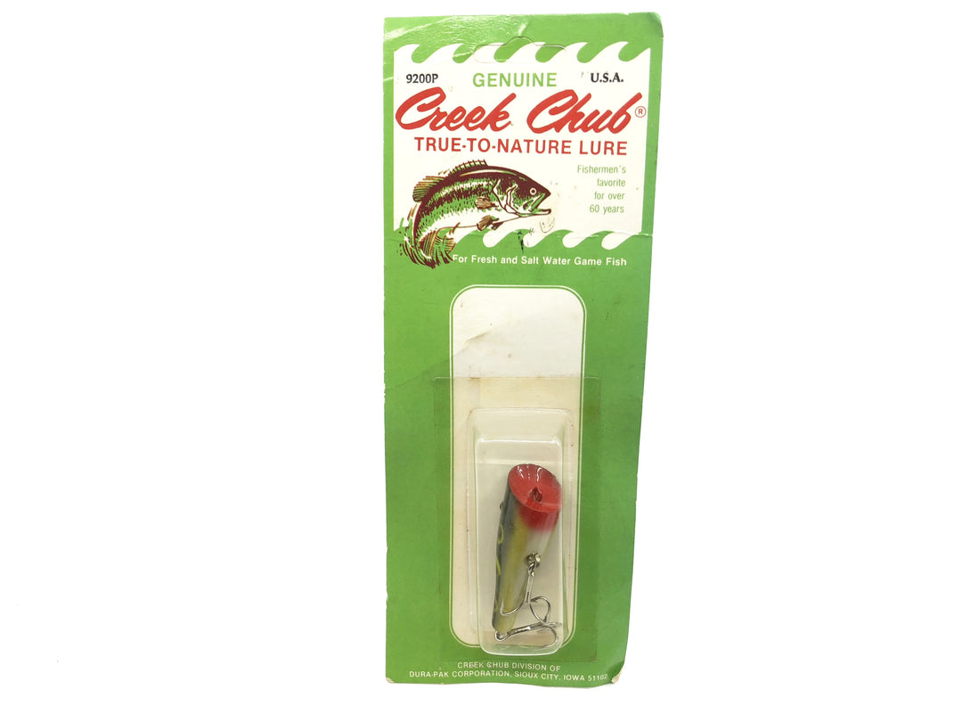 Sioux City Iowa Creek Chub 9200P Plunker in Frog Color On Card