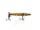 Shakespeare Slim Jim Vintage Wooden Lure, Natural Pike Color