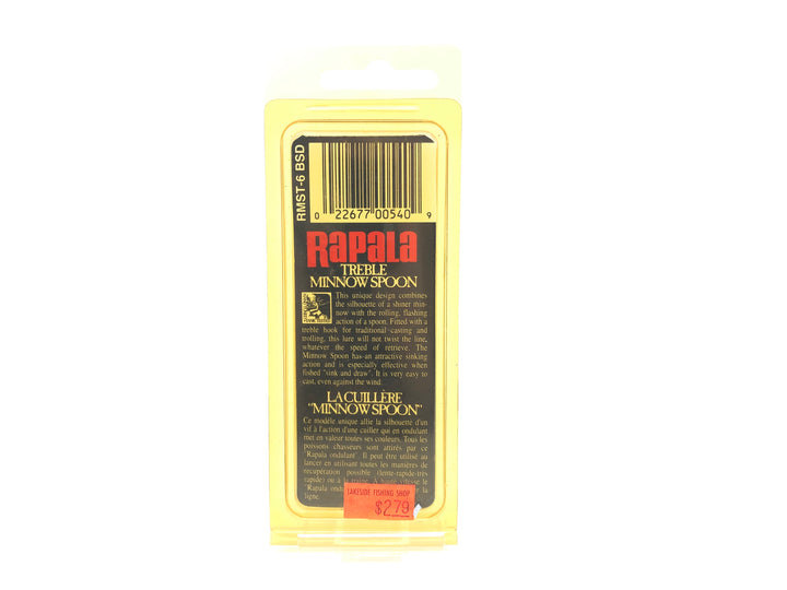 Rapala Minnow Spoon Treble RMST-6 BSD Blue Shad