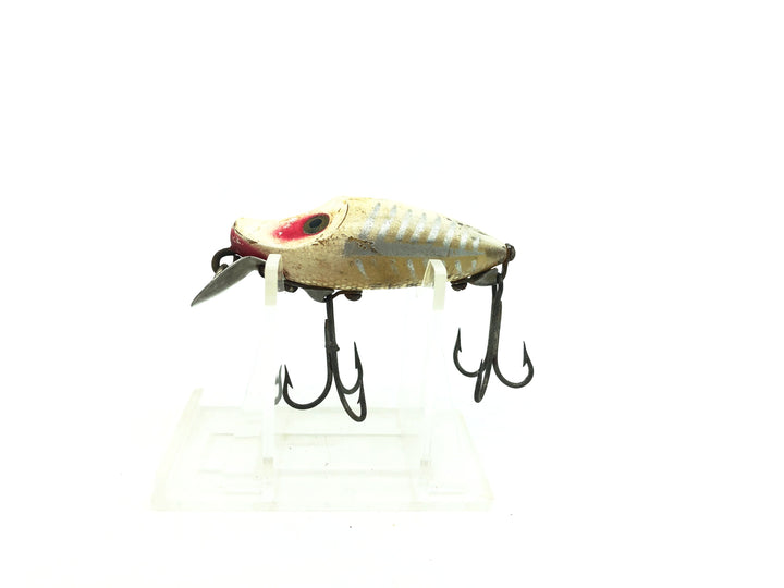 Heddon Midget River Runt Spook 9010, XRW White Shore Minnow Color